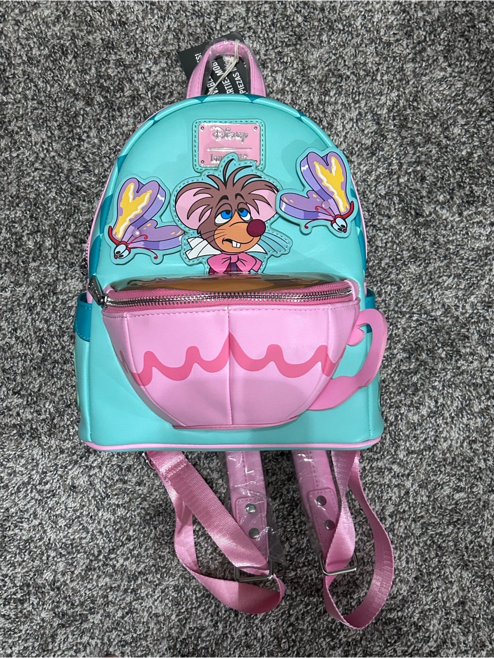 Disney Loungefly Tea Cup Mini Backpack - Turquoise & Pink